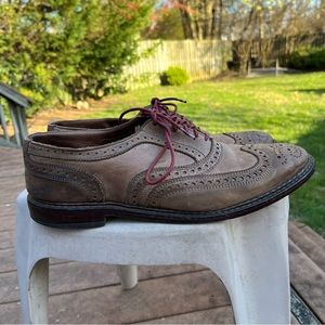 Allen Edmonds Neumok Brown Wingtips 10D Unlined Shortwings USA